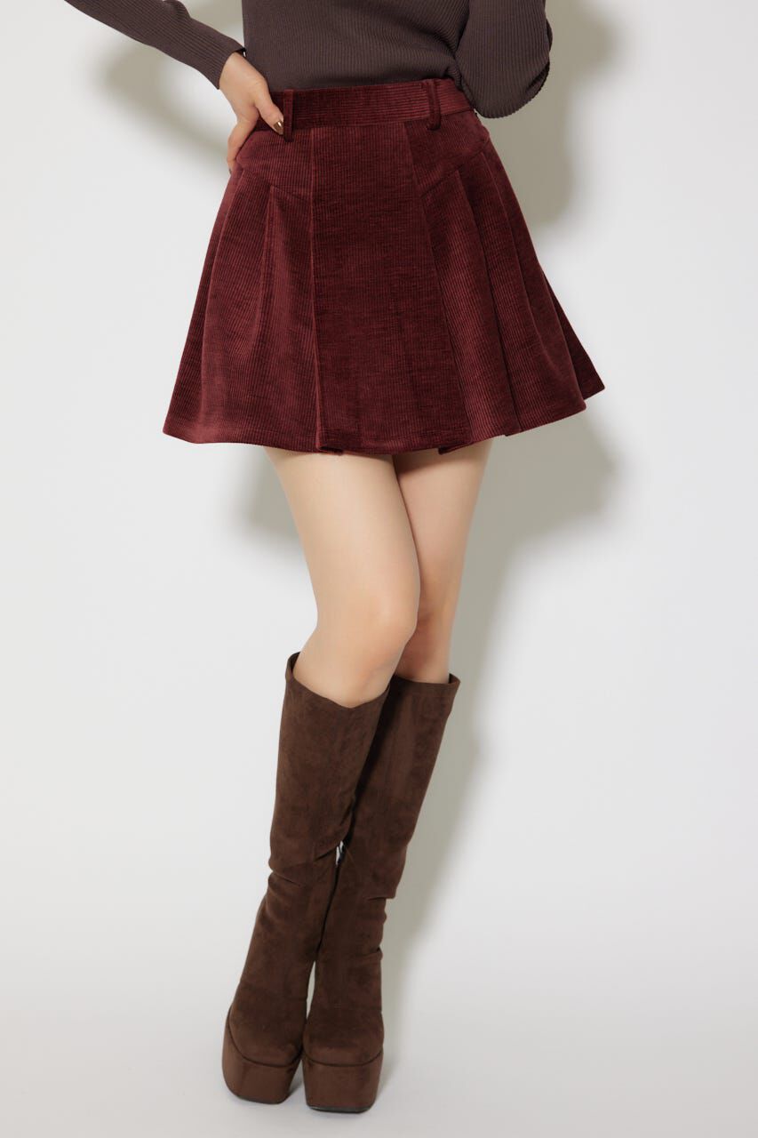 rienda「ボンディングコーデュロイミニスコートショートパンツ」|その他|