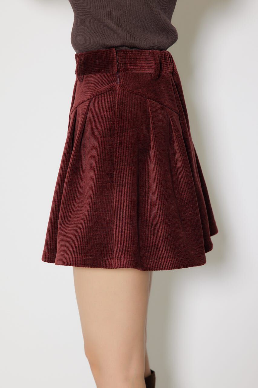 rienda「ボンディングコーデュロイミニスコートショートパンツ」|その他|