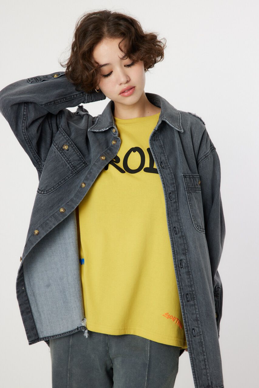 RODEO CROWNS「ダメージデニムシャツ」|シャツ・ブラウス|