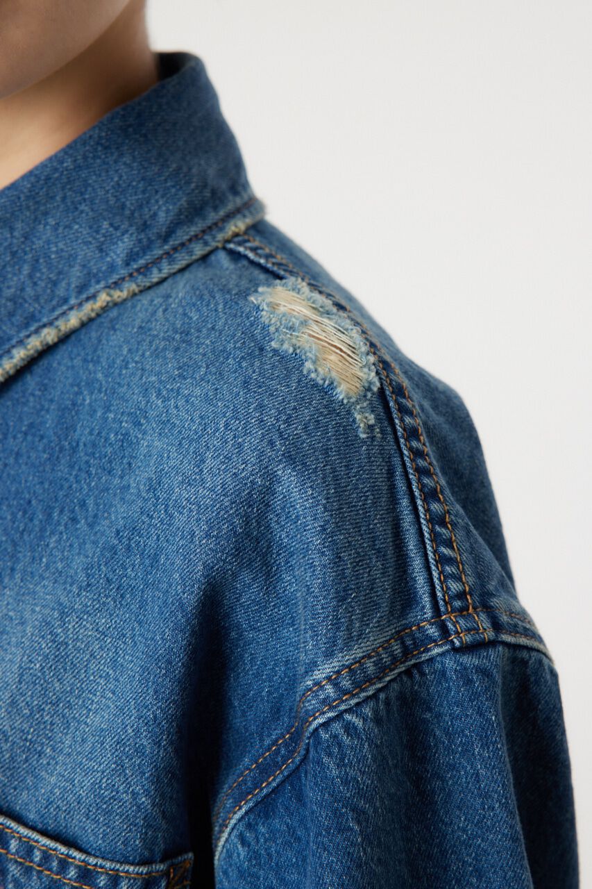 RODEO CROWNS「ダメージデニムシャツ」|シャツ・ブラウス|