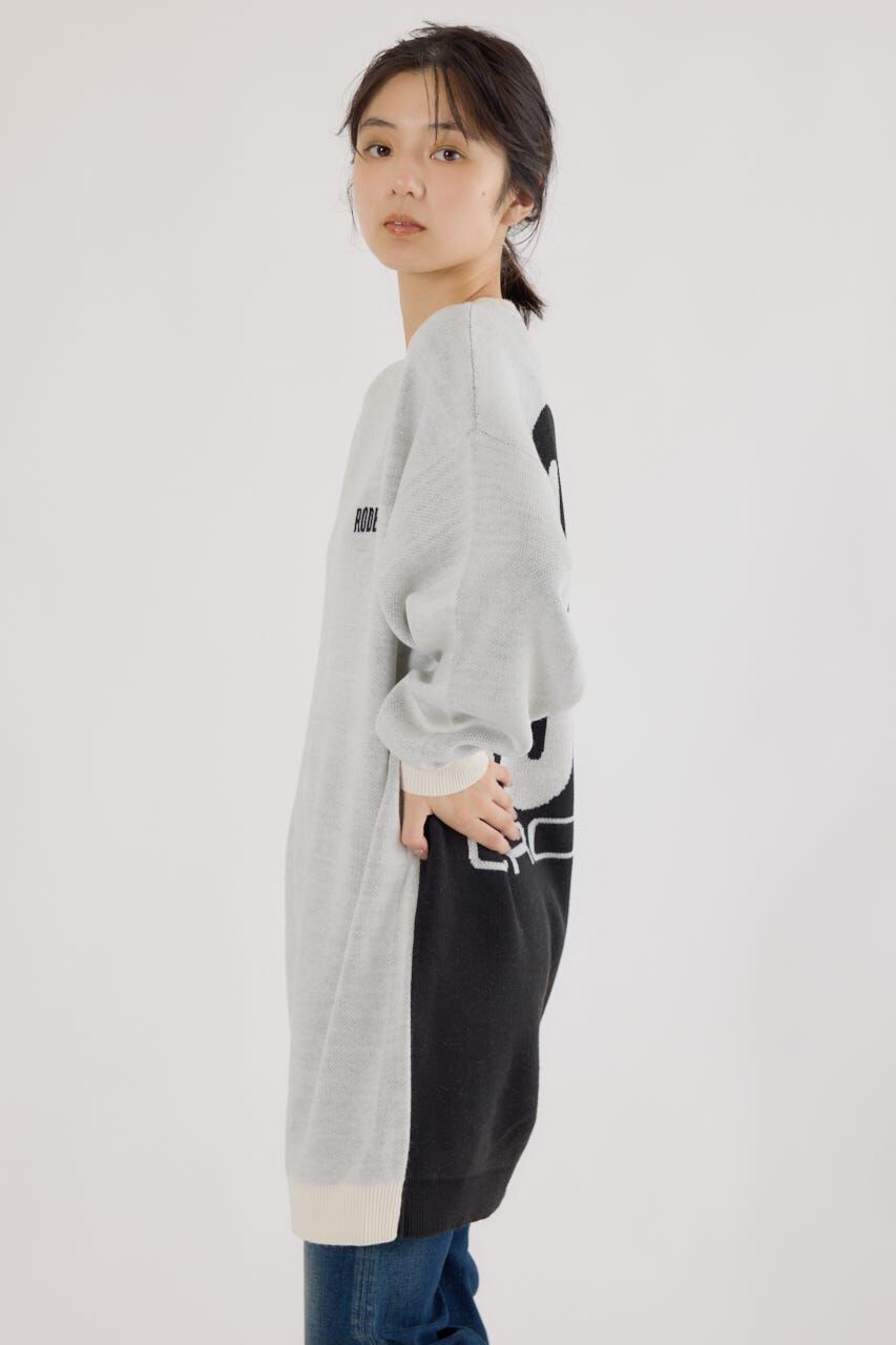 RODEO CROWNS「バックバイカラーロゴニットワンピース」|ワンピース|