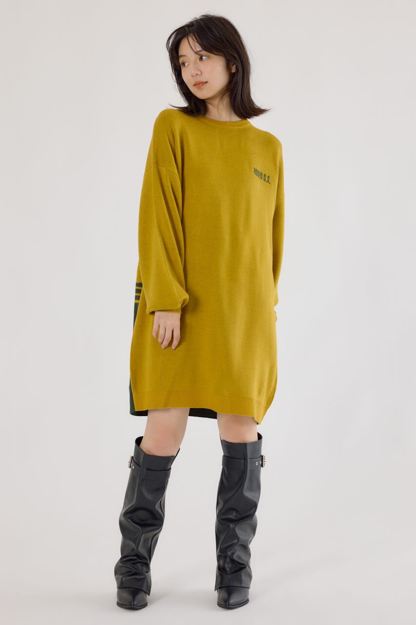 RODEO CROWNS「バックバイカラーロゴニットワンピース」|ワンピース|