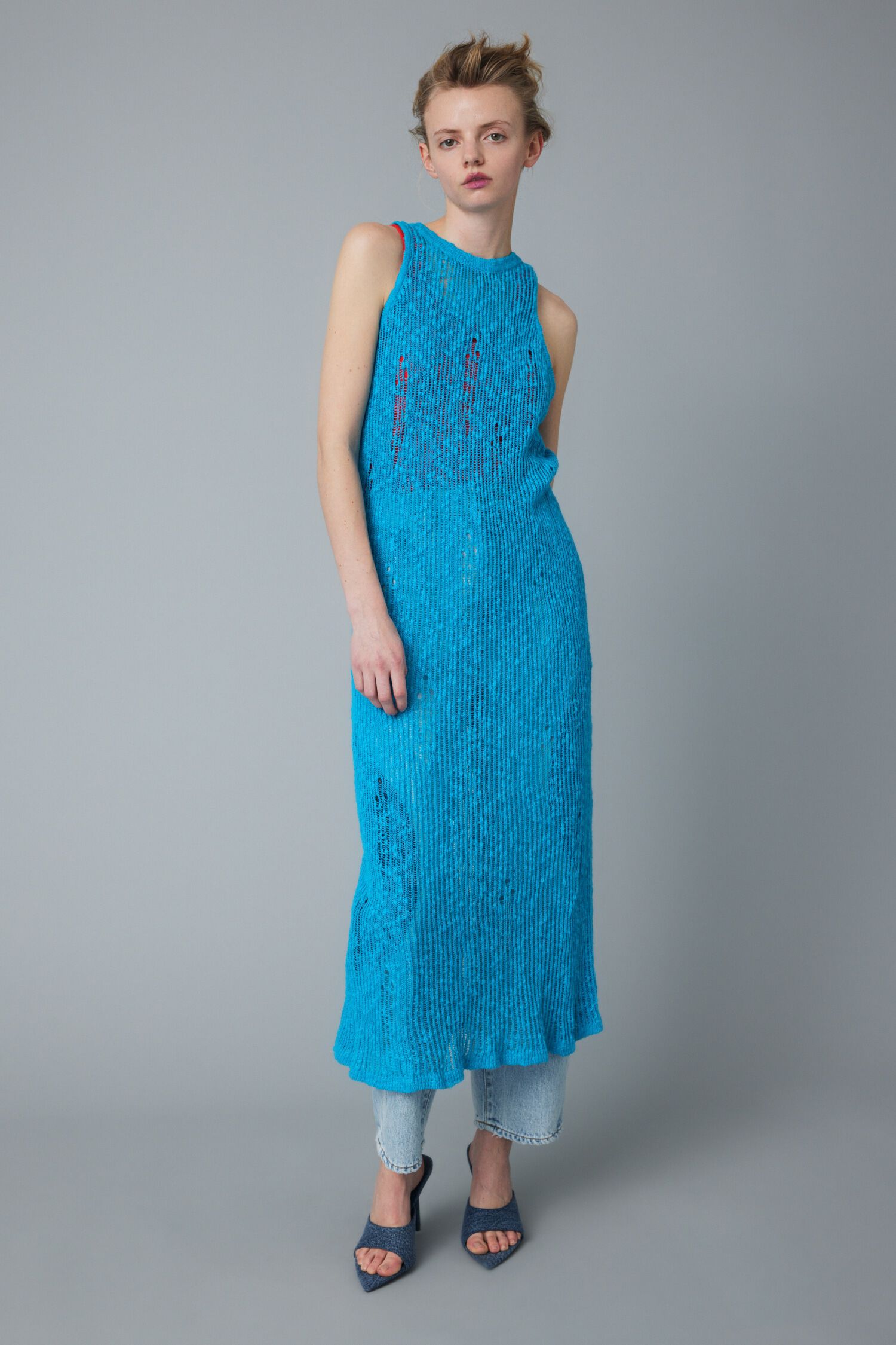 HeRIN.CYE「2way knit dress」|ワンピース|BLU