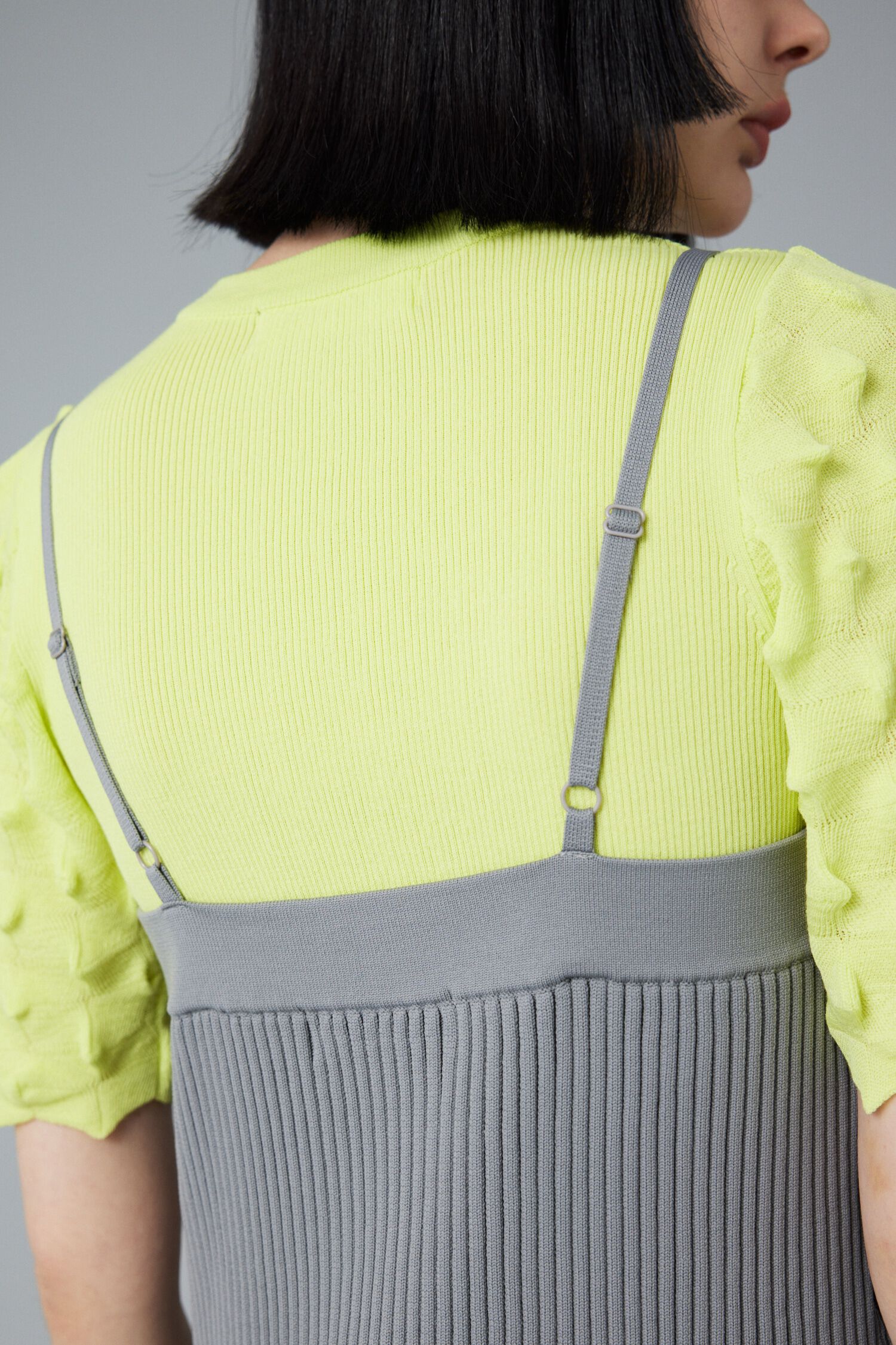 HeRIN.CYE「Zip knit dress」|ワンピース|