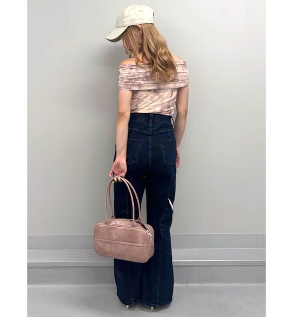 CALNAMUR「パールチェーンフレアデニム」|その他|