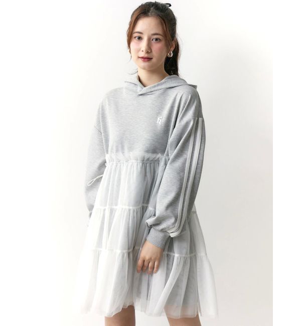 CALNAMUR「2WAYチュールオーバースウェットワンピース」|ワンピース|