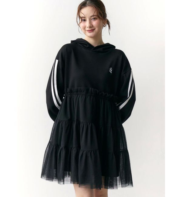 CALNAMUR「2WAYチュールオーバースウェットワンピース」|ワンピース|