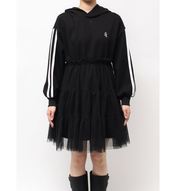 CALNAMUR「2WAYチュールオーバースウェットワンピース」|ワンピース|