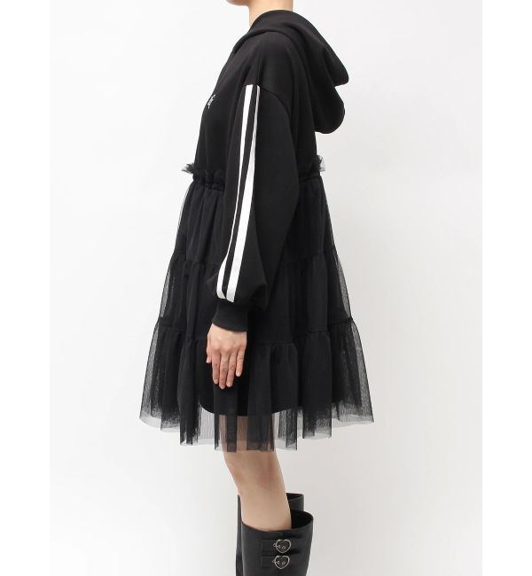 CALNAMUR「2WAYチュールオーバースウェットワンピース」|ワンピース|