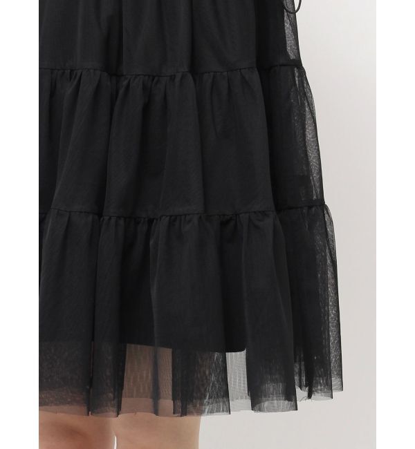 CALNAMUR「2WAYチュールオーバースウェットワンピース」|ワンピース|