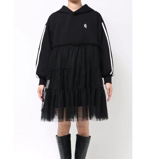 CALNAMUR「2WAYチュールオーバースウェットワンピース」|ワンピース|