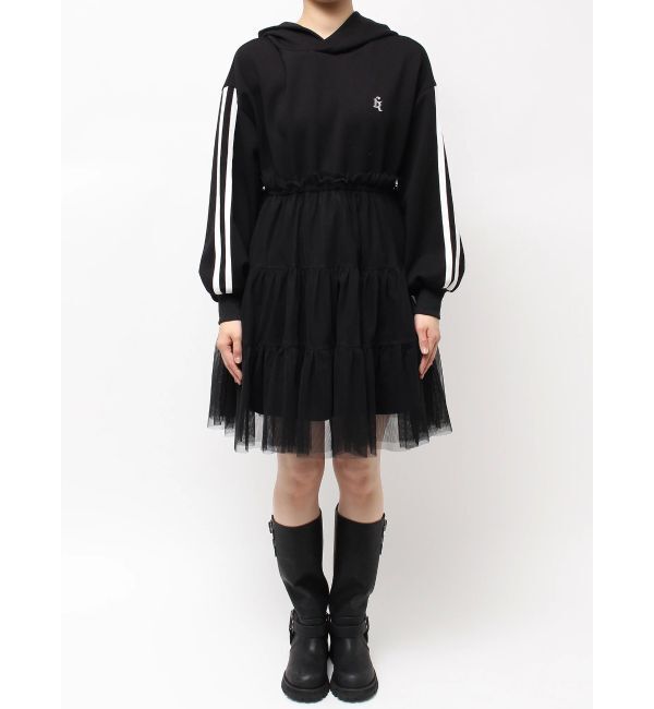 CALNAMUR「2WAYチュールオーバースウェットワンピース」|ワンピース|