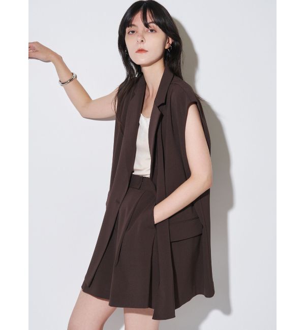 ELENDEEK「RELAXY TAILOVED GILET」|テーラードジャケット|