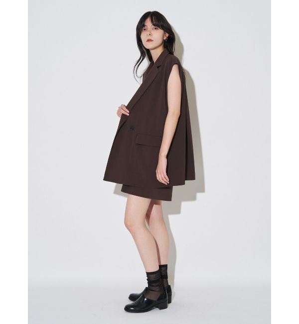 ELENDEEK「RELAXY TAILOVED GILET」|テーラードジャケット|