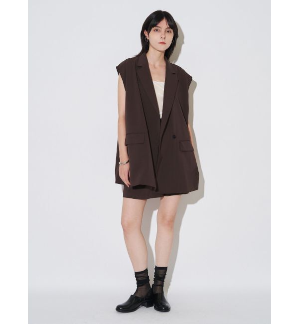 ELENDEEK「RELAXY TAILOVED GILET」|テーラードジャケット|