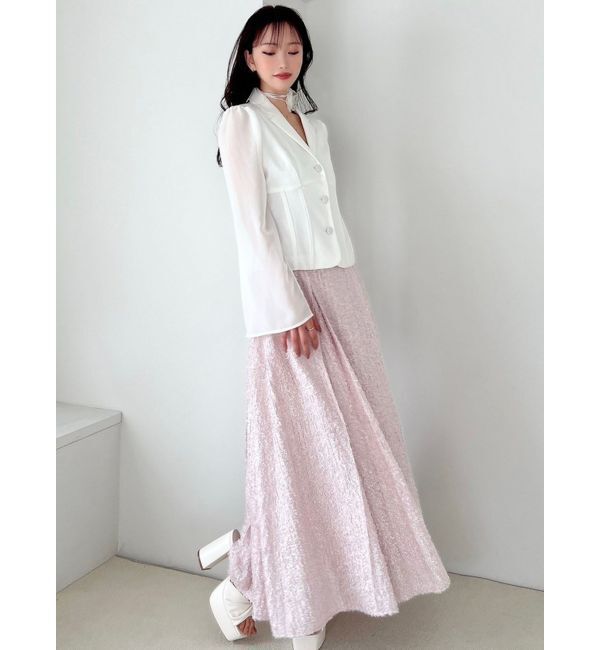 RESEXXY「シアースリーブコルセットジャケット」|テーラードジャケット|