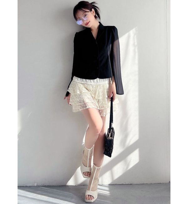 RESEXXY「シアースリーブコルセットジャケット」|テーラードジャケット|