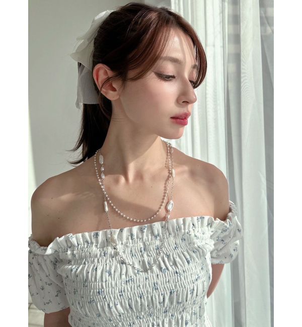 RESEXXY「ランダムパール2連ネックレス」|ネックレス|