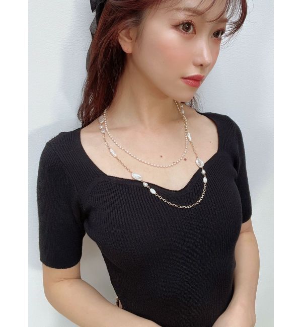 RESEXXY「ランダムパール2連ネックレス」|ネックレス|