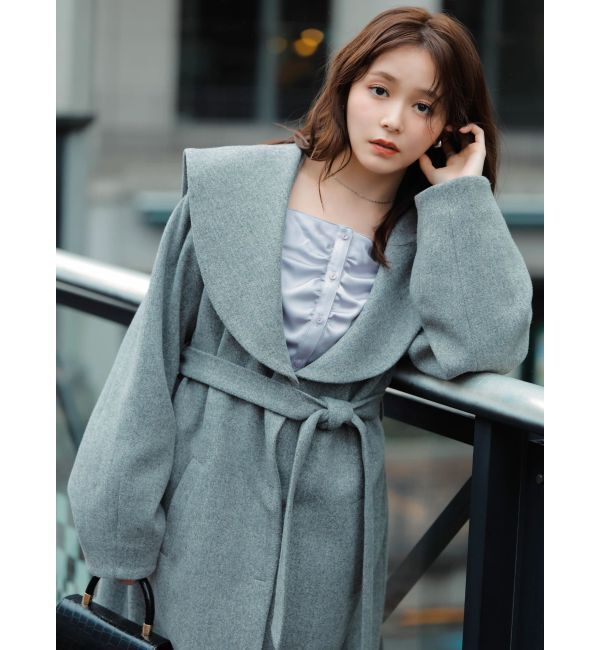 dazzlin「【久間田琳加コラボ】ビッグカラーコクーンコート」|その他|