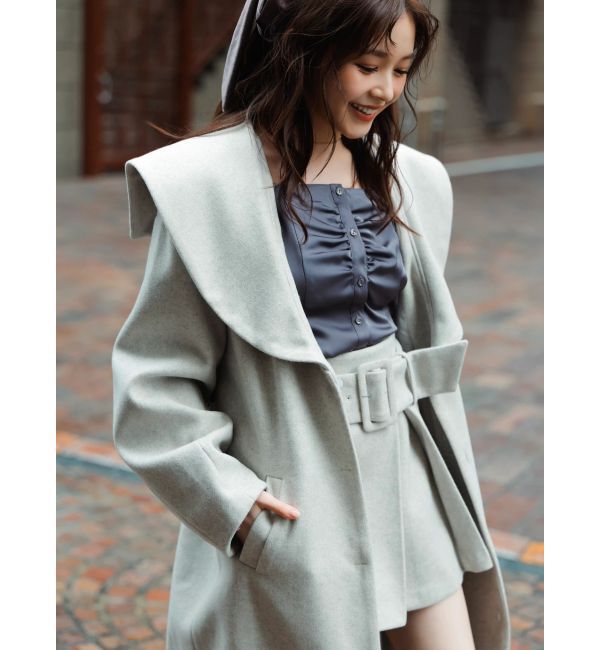 dazzlin「【久間田琳加コラボ】ビッグカラーコクーンコート」|その他|