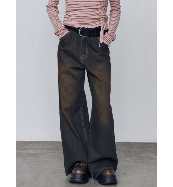 EMODA「ワイドルーズジーンズ」|デニム|