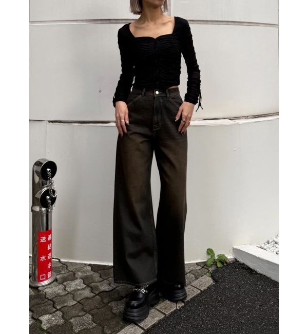 EMODA「ワイドルーズジーンズ」|デニム|