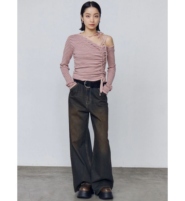 EMODA「ワイドルーズジーンズ」|デニム|