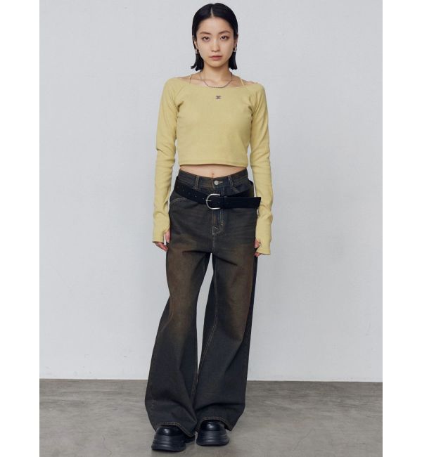 EMODA「ワイドルーズジーンズ」|デニム|