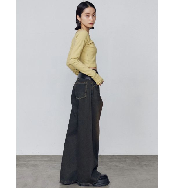 EMODA「ワイドルーズジーンズ」|デニム|