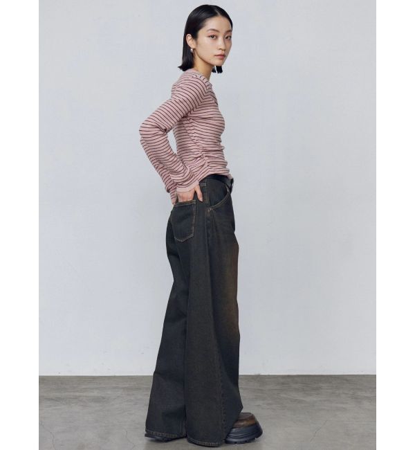 EMODA「ワイドルーズジーンズ」|デニム|
