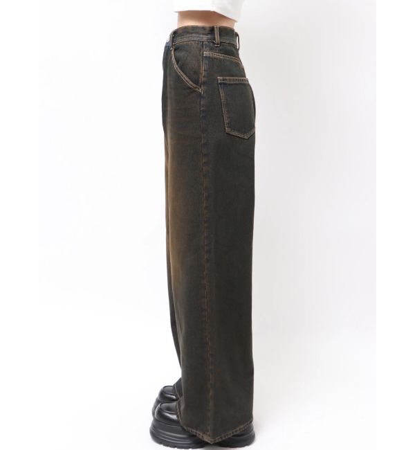 EMODA「ワイドルーズジーンズ」|デニム|