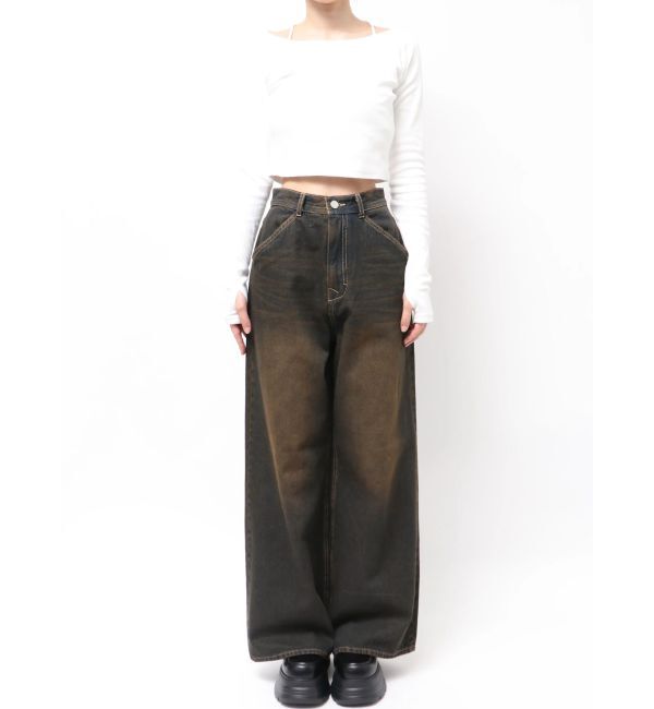 EMODA「ワイドルーズジーンズ」|デニム|