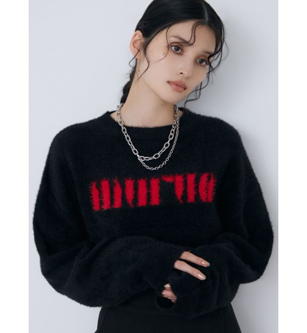 MURUA「ラウンドロゴシャギーニット」|ニット・セーター|