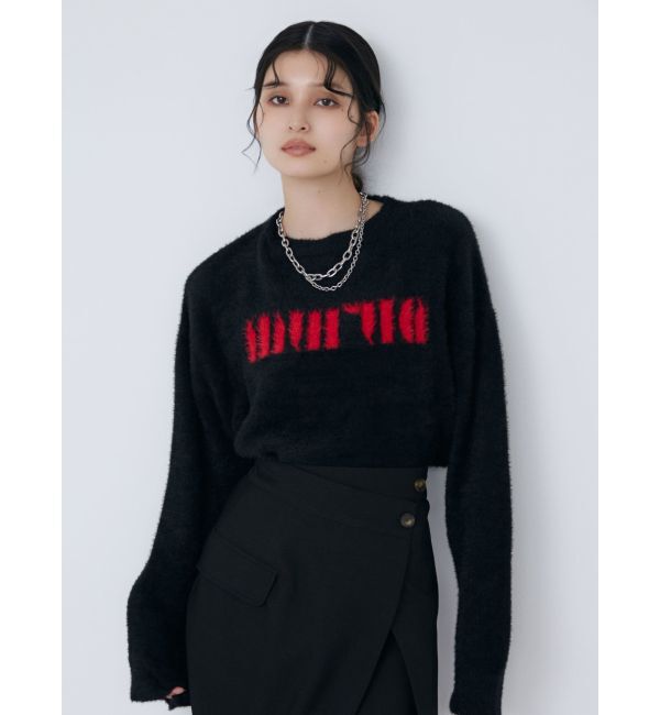 MURUA「ラウンドロゴシャギーニット」|ニット・セーター|