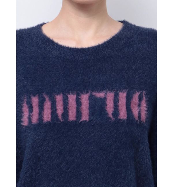 MURUA「ラウンドロゴシャギーニット」|ニット・セーター|