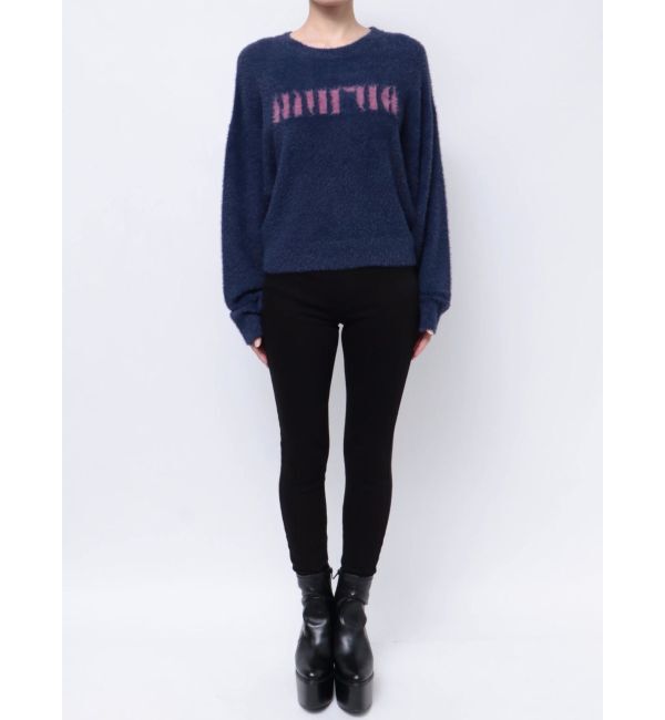 MURUA「ラウンドロゴシャギーニット」|ニット・セーター|