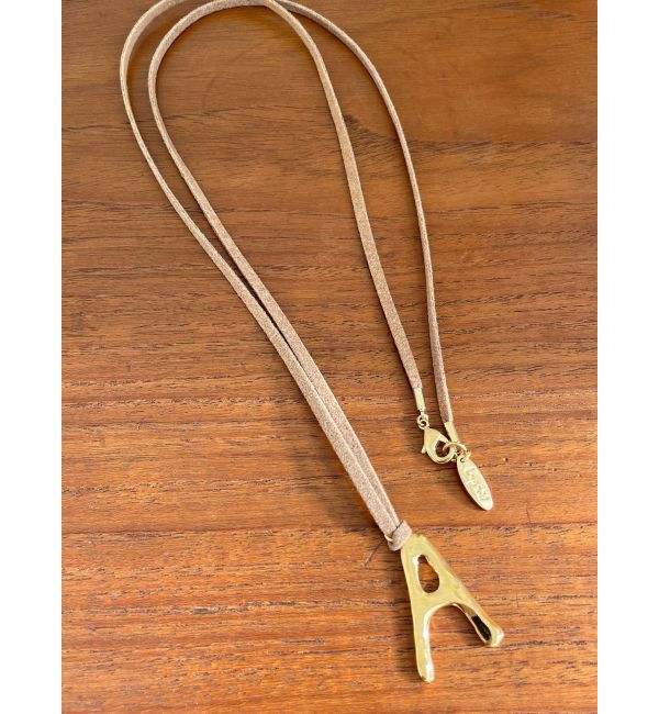 Ungrid「イニシャルモチーフロングネックレスA」|ネックレス|ゴールド