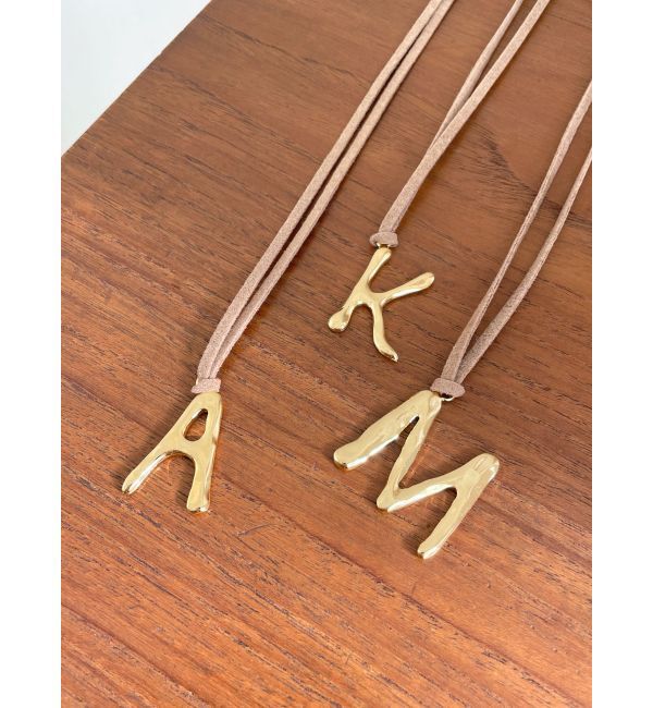 Ungrid「イニシャルモチーフロングネックレスA」|ネックレス|