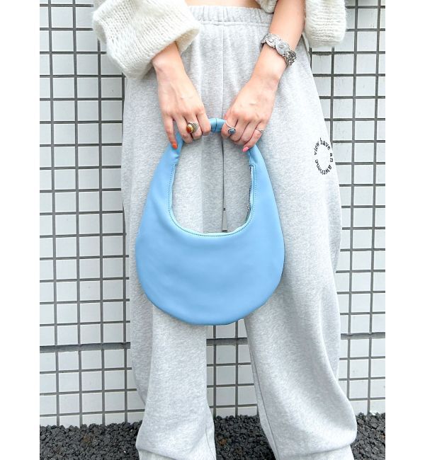 Ungrid「ラウンドデザインハンドバッグ」|その他|ブルー