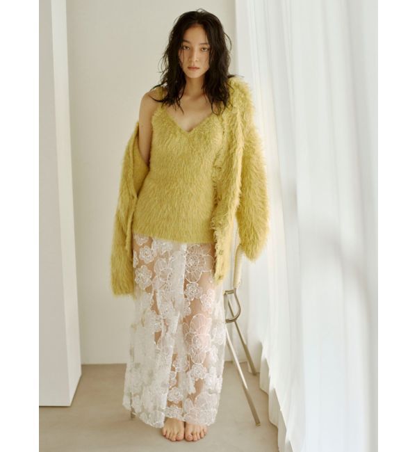 Ungrid「レースデザインスリットスカート」|スカート|