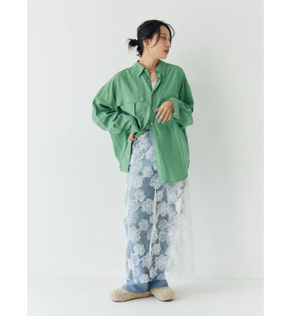 Ungrid「レースデザインスリットスカート」|スカート|