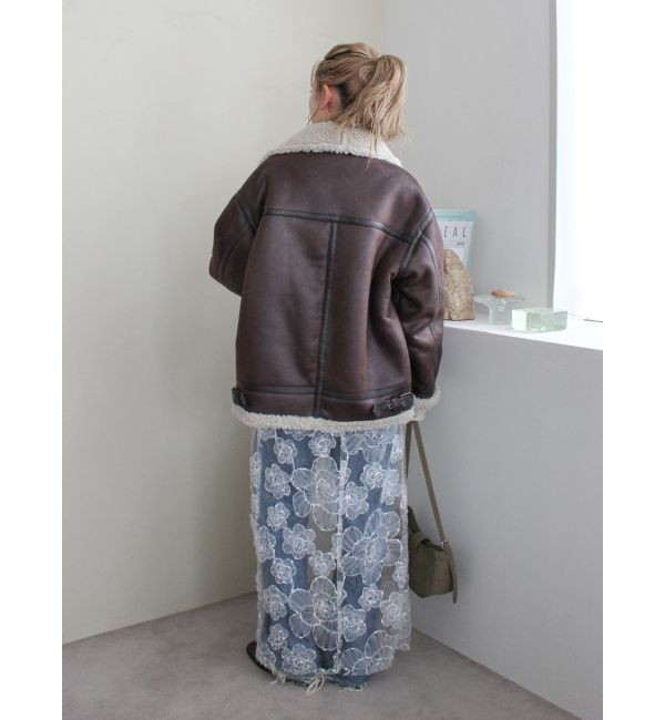 Ungrid「レースデザインスリットスカート」|スカート|