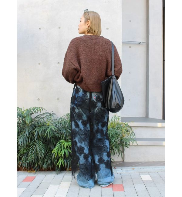 Ungrid「レースデザインスリットスカート」|スカート|