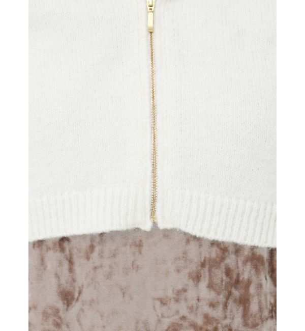 LAGUNAMOON「ショートZIPカーデセットベロアワンピース」|ワンピース|