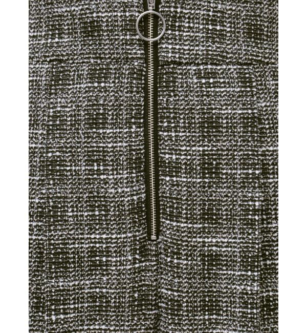 LAGUNAMOON「カットツイードフロントZIPパンツ」|その他|