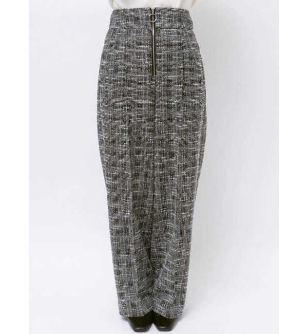 LAGUNAMOON「カットツイードフロントZIPパンツ」|その他|