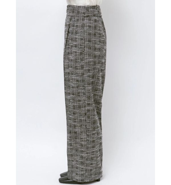 LAGUNAMOON「カットツイードフロントZIPパンツ」|その他|