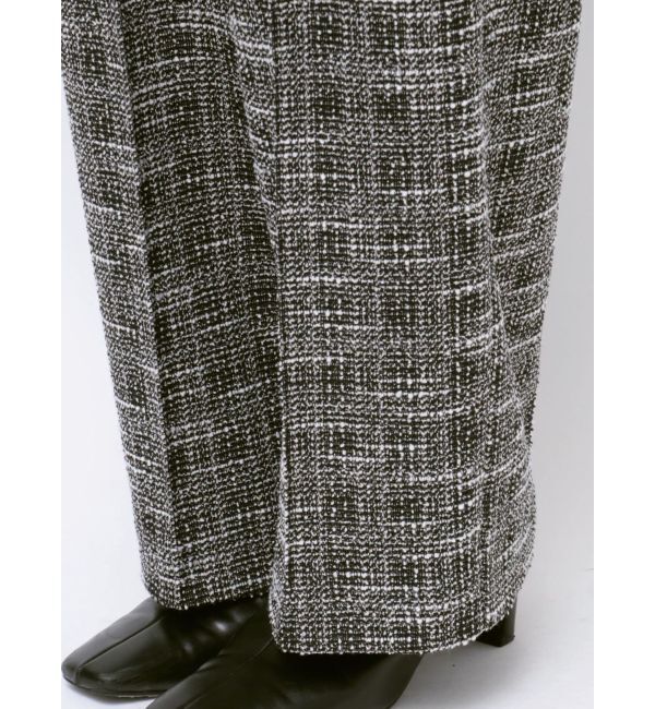 LAGUNAMOON「カットツイードフロントZIPパンツ」|その他|