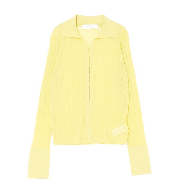 LAGUNAMOON「シャツカラーシアーニットプルオーバー」|ニット・セーター|